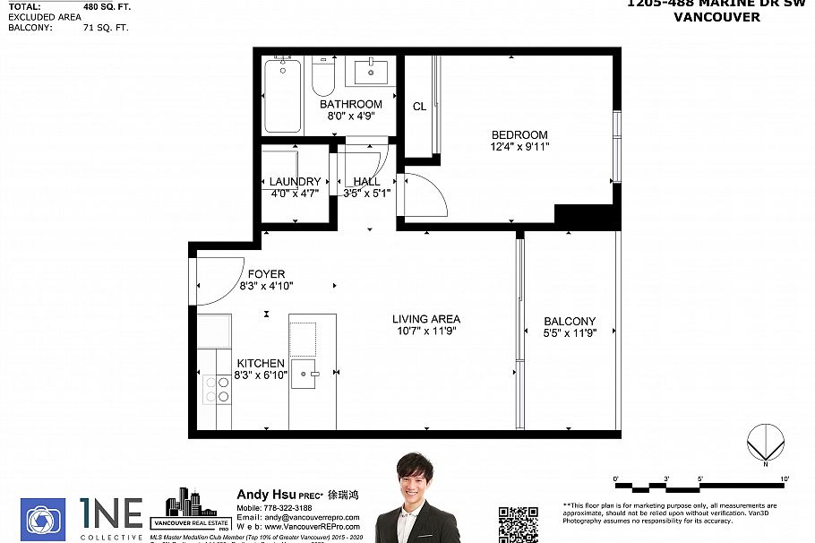 1205 488 SW Marine Drive Vancouver, BC - 27