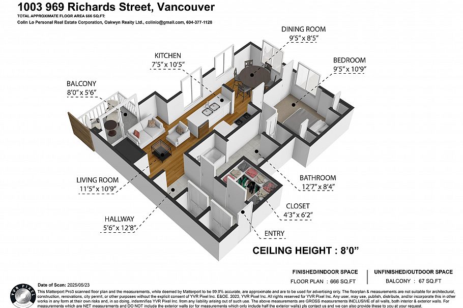 1003 969 Richards Street Vancouver, BC - 33