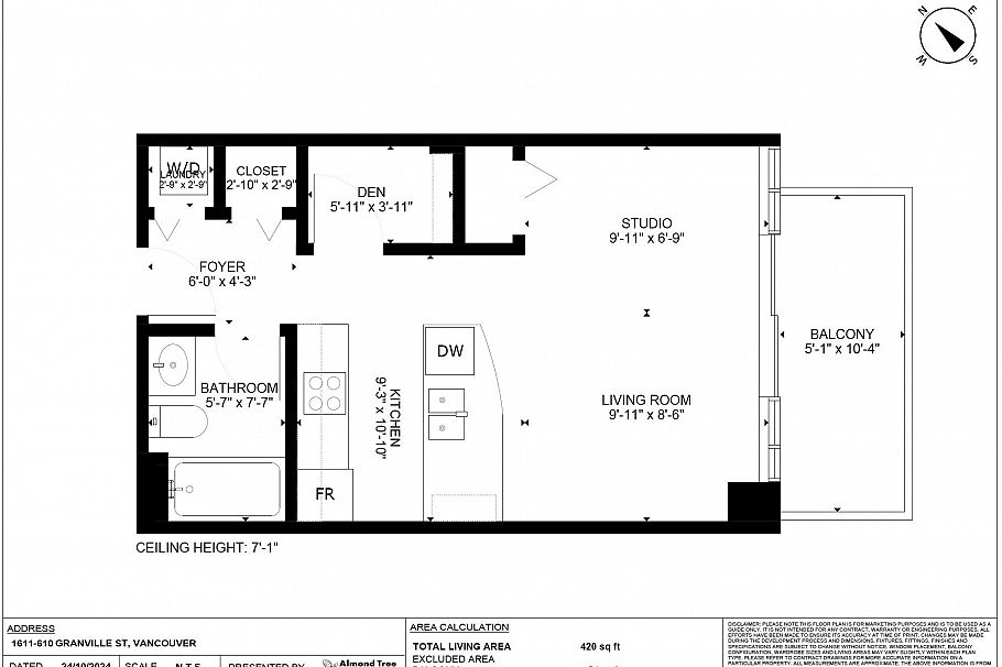 1611 610 Granville Street Vancouver, BC - 20