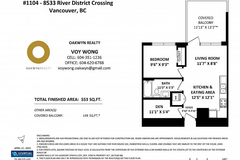 1104 8533 River District Crossing Vancouver, BC - 22