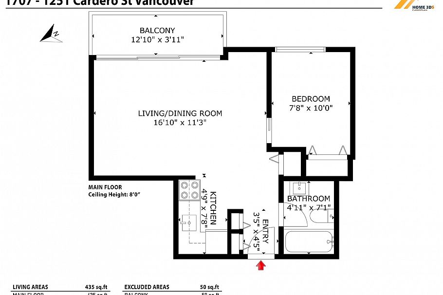 1707 1251 Cardero Street Vancouver, BC - 11