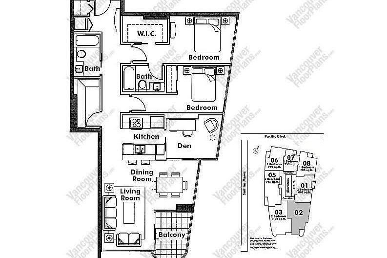 1902 33 Smithe Street Vancouver, BC - 32