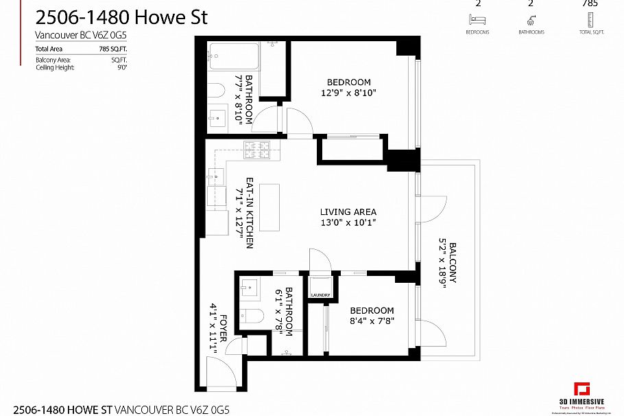 2506 1480 Howe Street Vancouver, BC - 40