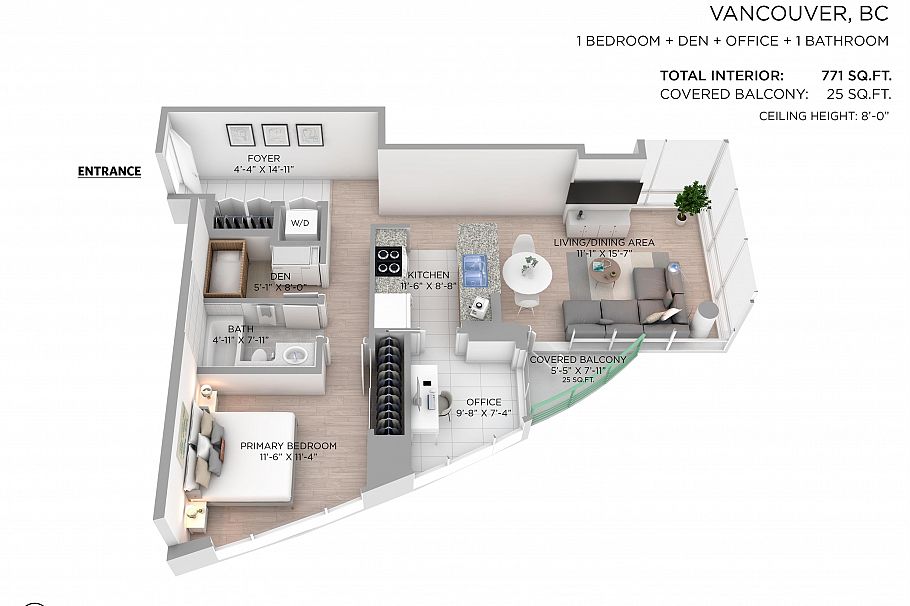 1101 1033 Marinaside Crescent Vancouver, BC - 36