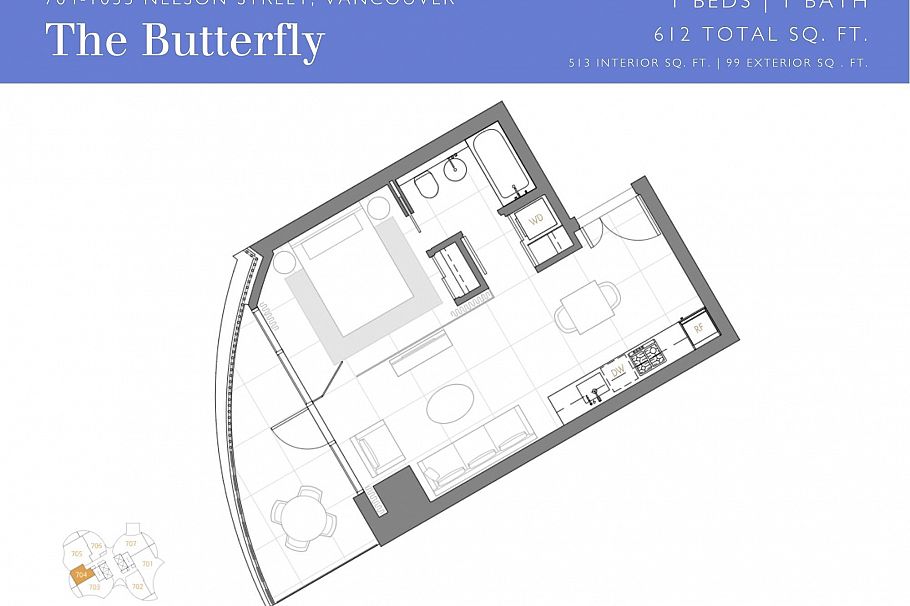 704 1033 NELSON STREET, Vancouver BC V6E 0E5 Vancouver, BC - 10