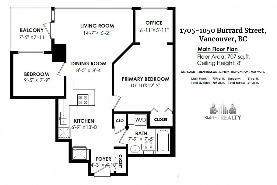 1705 1050 Burrard Street Vancouver, BC - 31