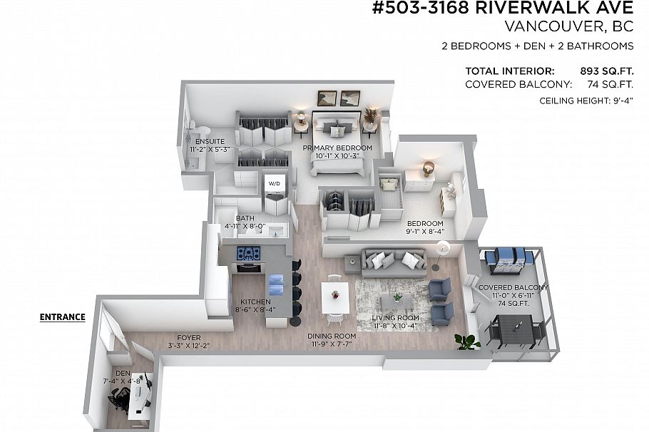 503 3168 Riverwalk Avenue Vancouver, BC - 32