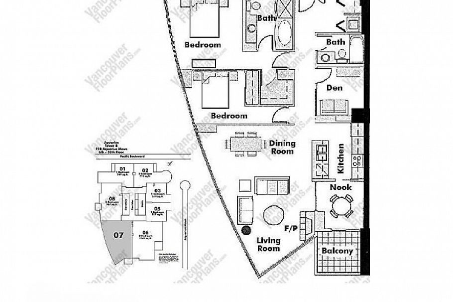 1807 198 AQUARIUS MEWS, Vancouver BC V6Z 2Y4 Vancouver, BC - 10