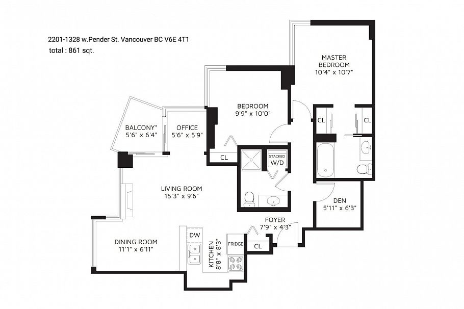 2201 1328 W Pender Street Vancouver, BC - 23