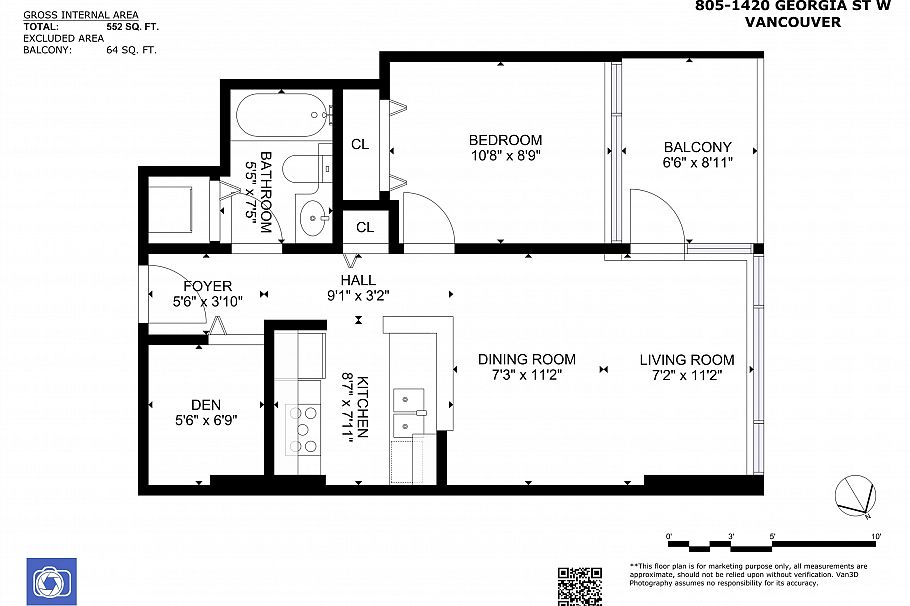 805 1420 W Georgia Street Vancouver, BC - 4