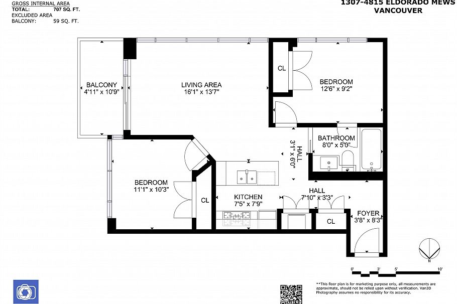 1307 4815 Eldorado Mews Vancouver, BC - 24