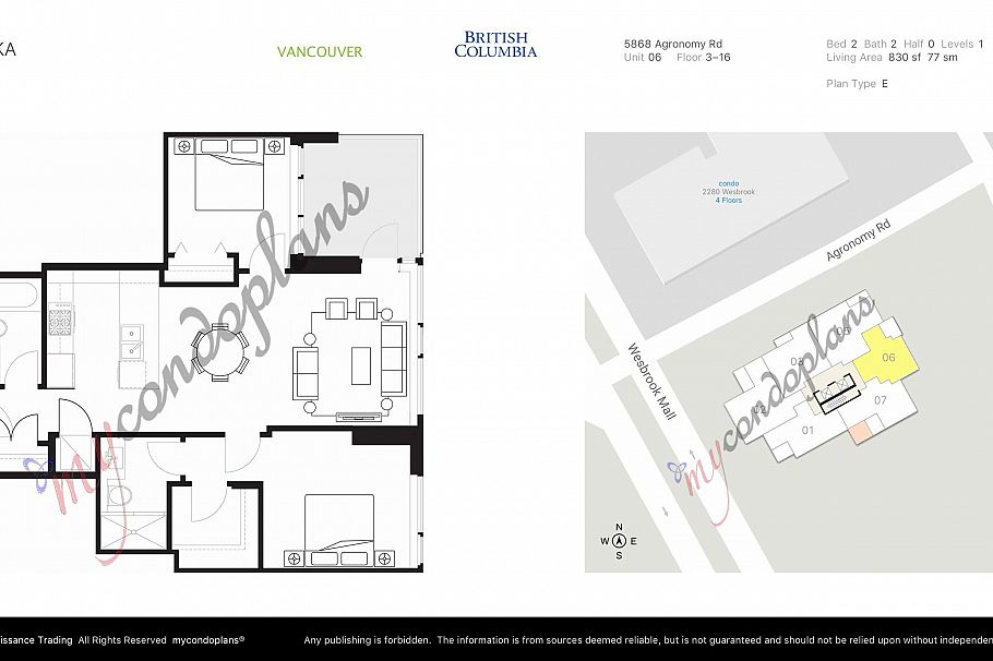 306 5868 AGRONOMY ROAD, Vancouver BC V6T 0B5 Vancouver, BC - 4