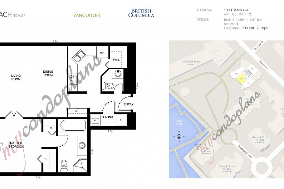 203 1000 Beach Avenue Vancouver, BC - 2