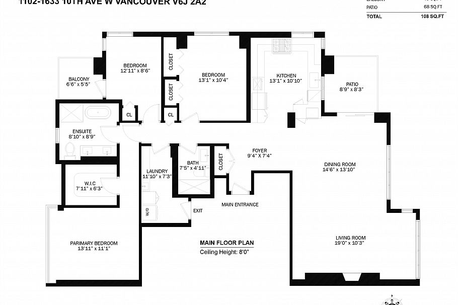 1102 1633 W 10th Avenue Vancouver, BC - 32