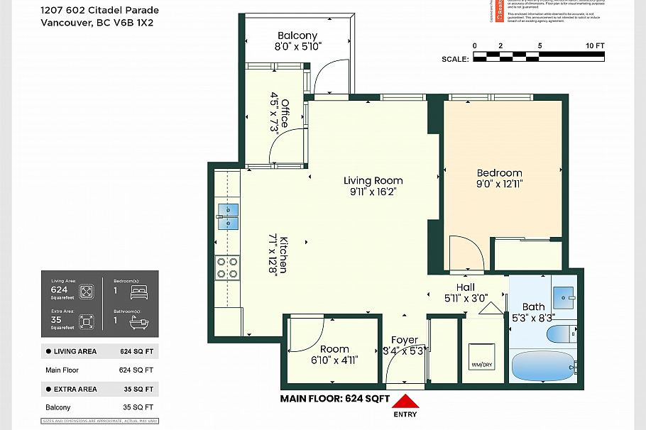 1207 602 Citadel Parade Vancouver, BC - 30