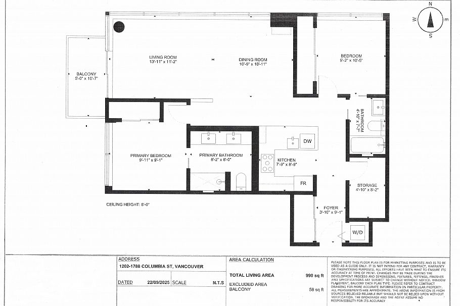 1202 1788 Columbia Street Vancouver, BC - 23