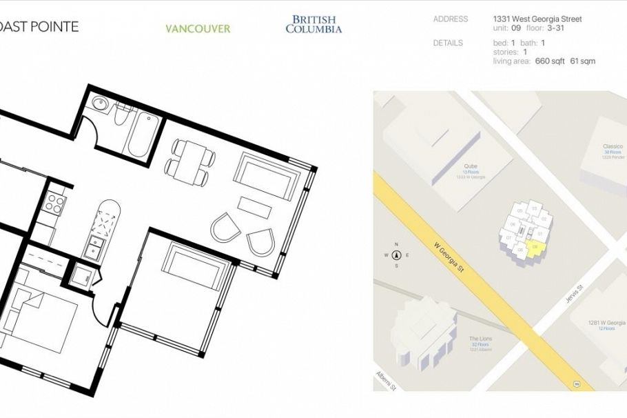909 1331 W Georgia Street Vancouver, BC - 12