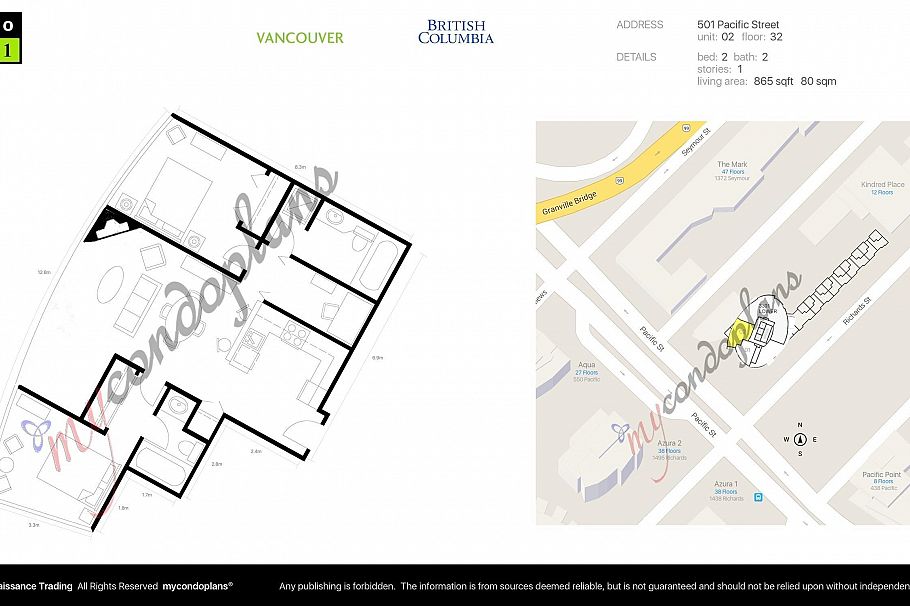 3202 501 Pacific Street Vancouver, BC - 40