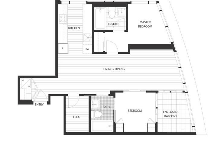 2206 1283 Howe Street Vancouver, BC - 17