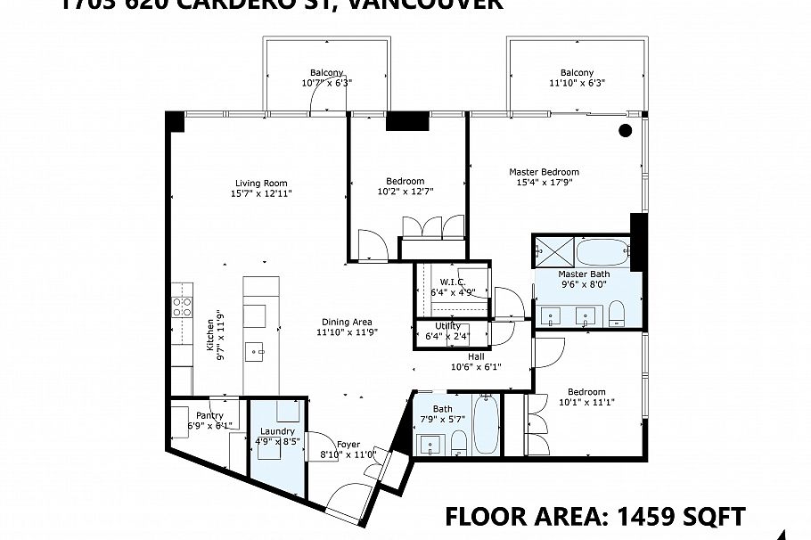 1703 620 Cardero Street Vancouver, BC - 23