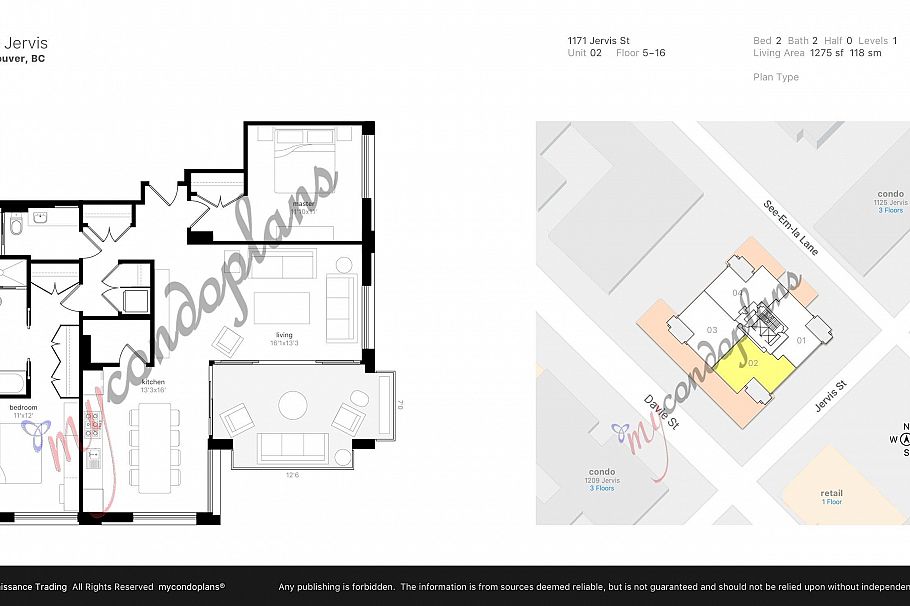 1002 1171 Jervis Street Vancouver, BC - 39