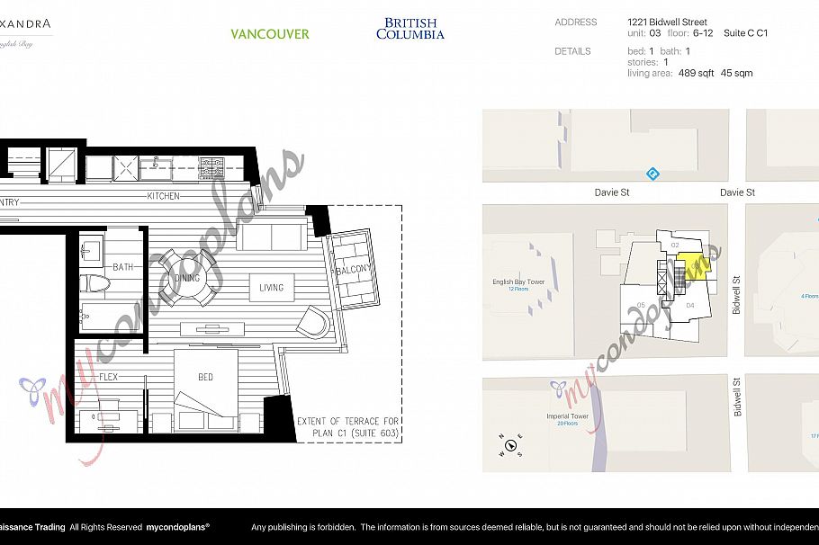 1103 1221 Bidwell Street Vancouver, BC - 31
