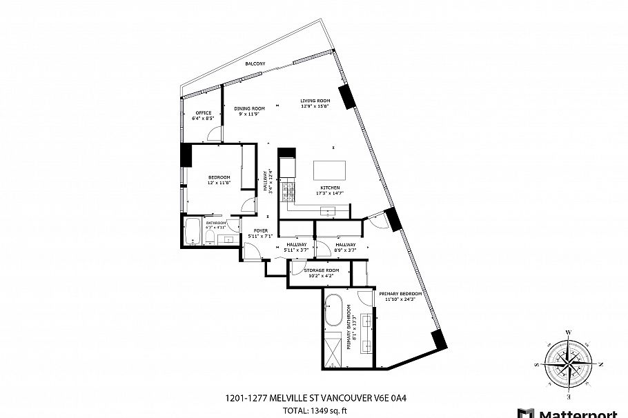 1201 1277 Melville Street Vancouver, BC - 30