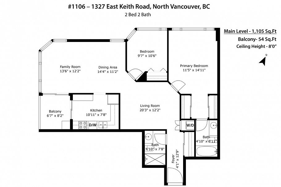 1106 1327 E Keith Road North Vancouver, BC - 40