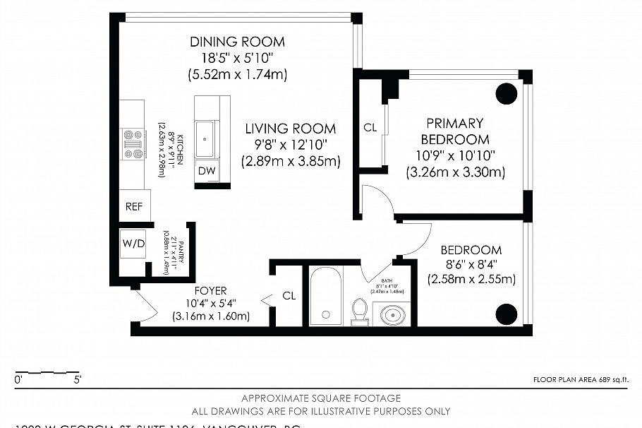 1106 1200 W Georgia Street Vancouver, BC - 19