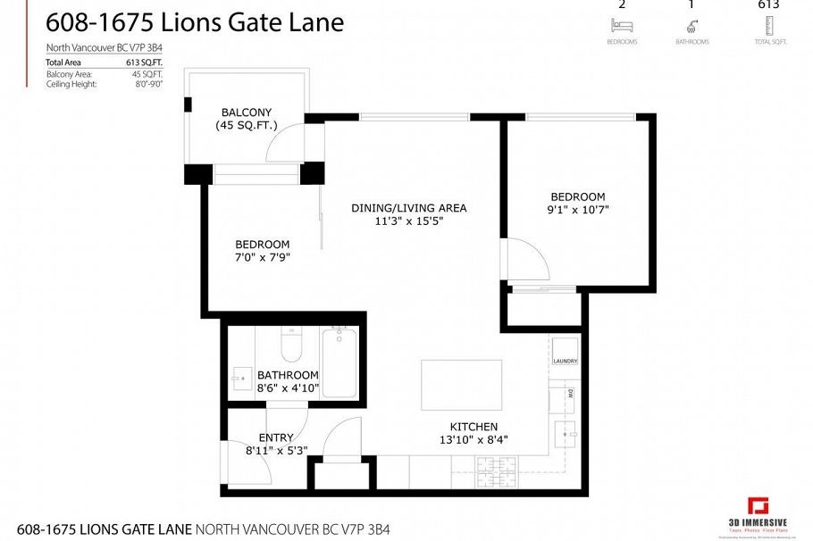 608 1675 Lions Gate Lane North Vancouver, BC - 33