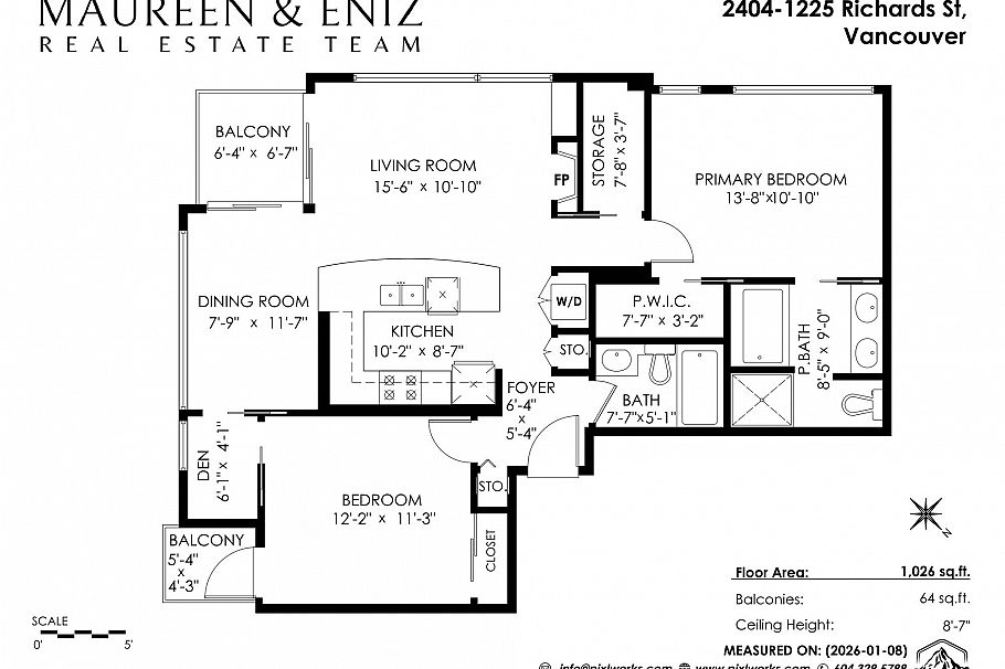 2404 1225 Richards Street Vancouver, BC - 36