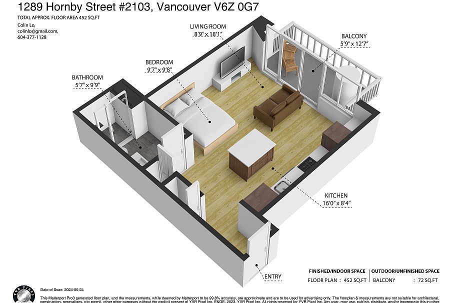 2103 1289 Hornby Street Vancouver, BC - 22
