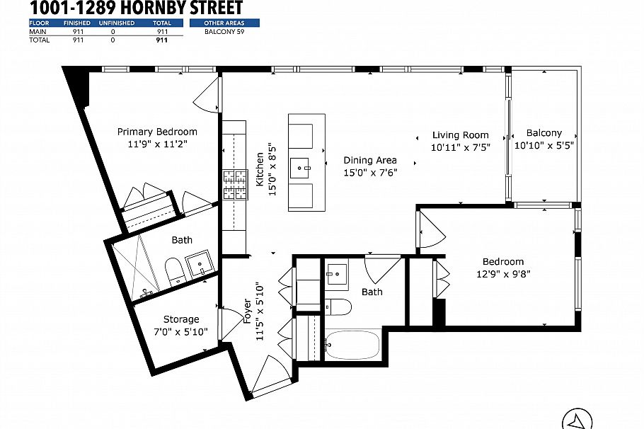 1001 1289 Hornby Street Vancouver, BC - 40