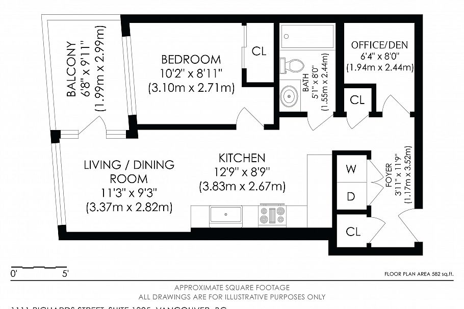 1305 1111 Richards Street Vancouver, BC - 36