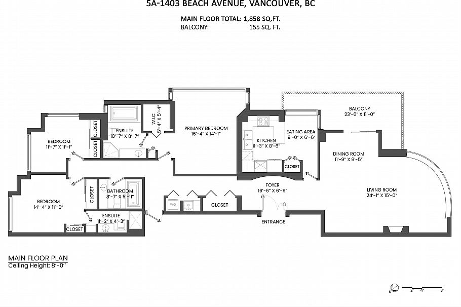 5A 1403 Beach Avenue Vancouver, BC - 2