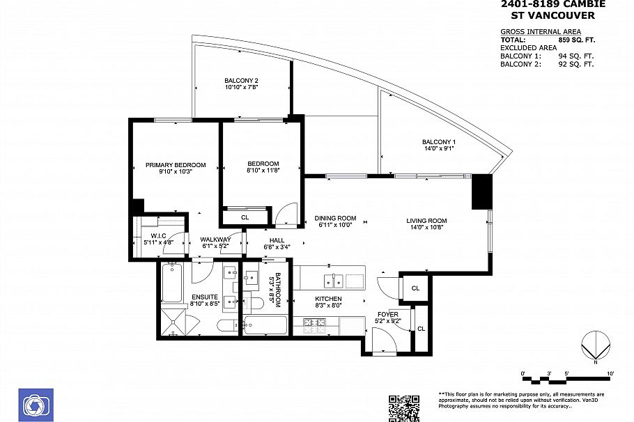 2401 8189 Cambie Street Vancouver, BC - 27