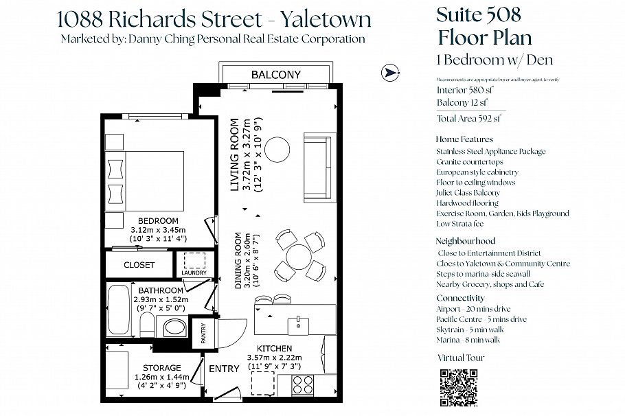 508 1088 Richards Street Vancouver, BC - 2