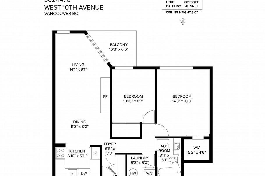 302 1476 W 10th Avenue Vancouver, BC - 26