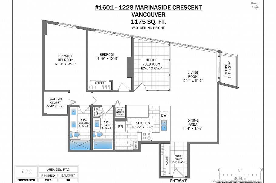 1601 1228 Marinaside Crescent Vancouver, BC - 23