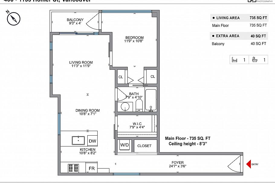 406 1133 Homer Street Vancouver, BC - 35