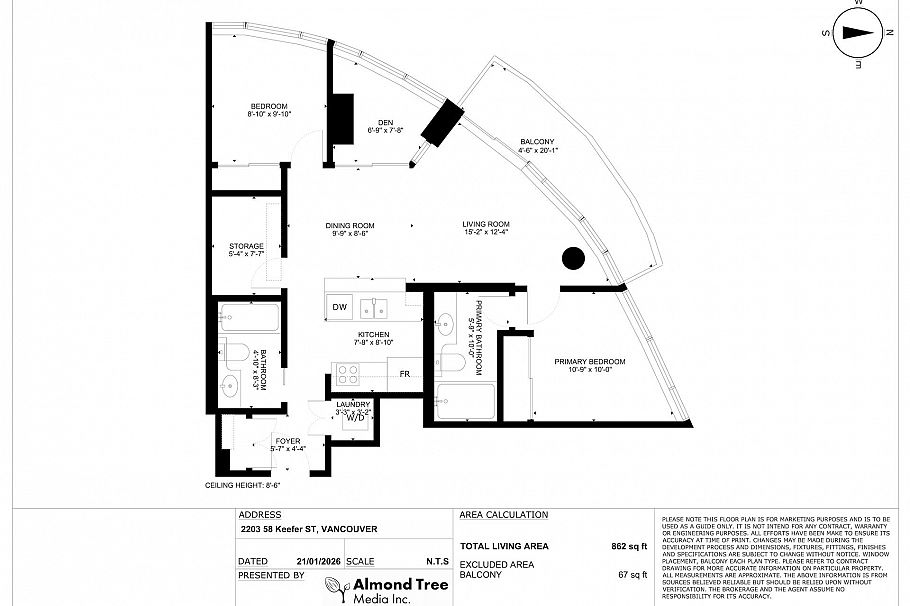 2203 58 Keefer Place Vancouver, BC - 2