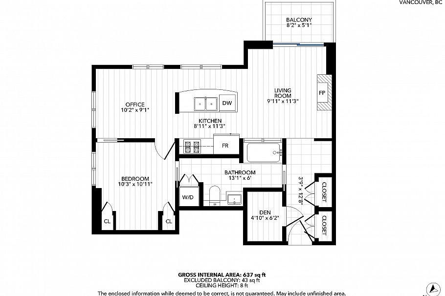 1206 969 Richards Street Vancouver, BC - 20