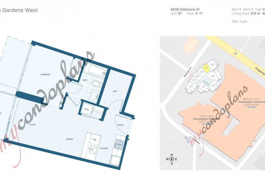 1707 4638 Gladstone Street Vancouver, BC - 2