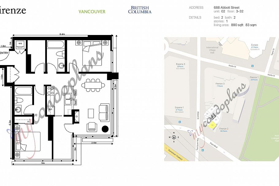 1802 688 Abbott Street Vancouver, BC - 20