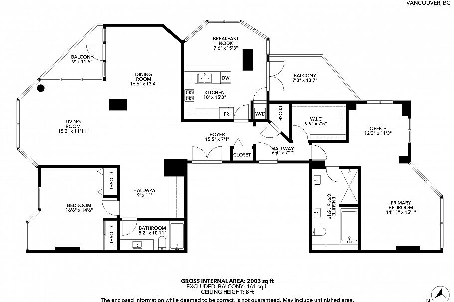 2303 1415 W Georgia Street Vancouver, BC - 36