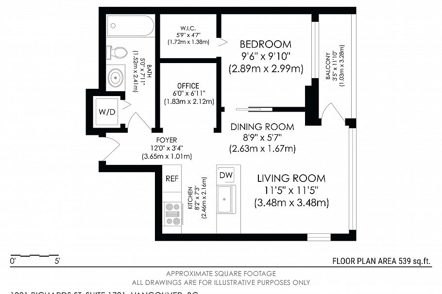 1701 1001 Richards Street Vancouver, BC - 30