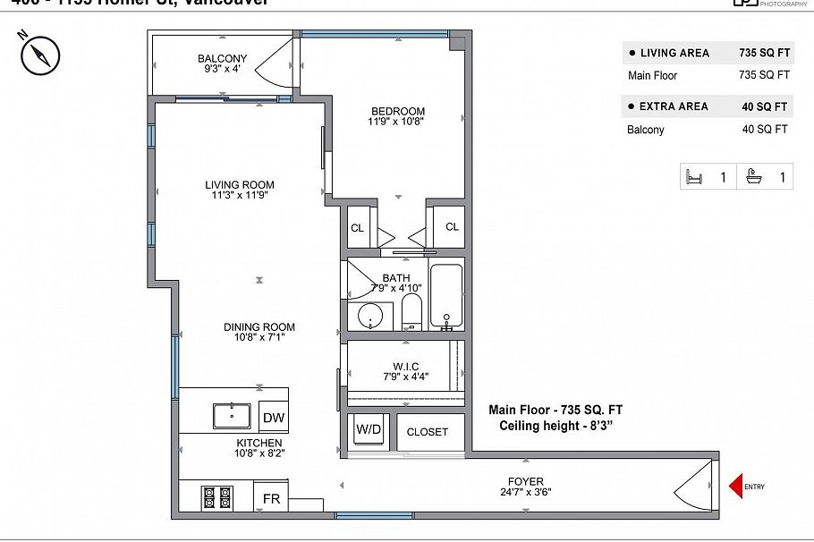 406 1133 Homer Street Vancouver, BC - 31