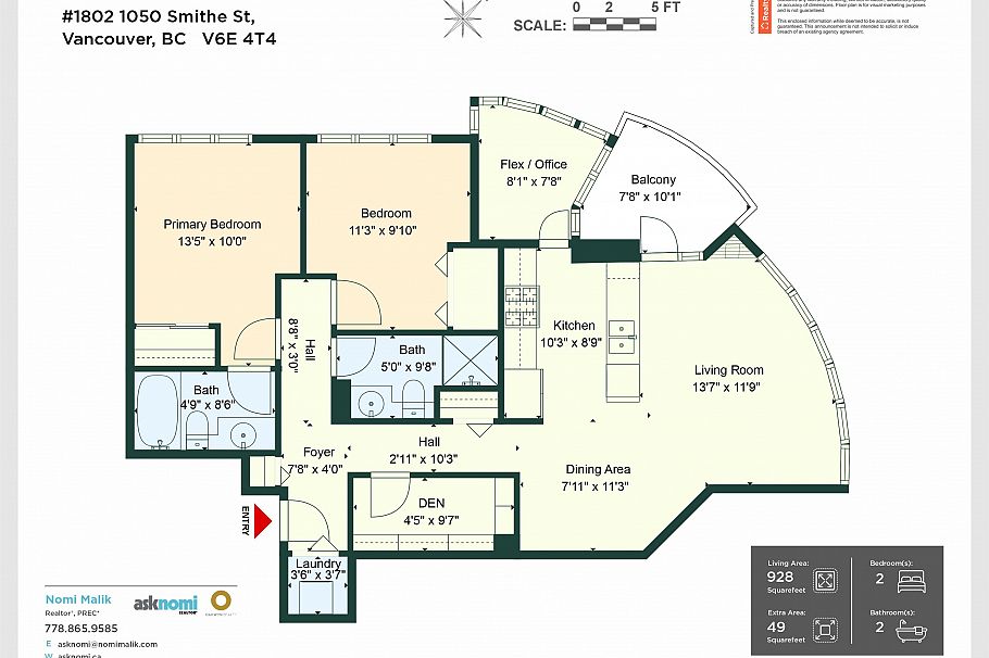 1802 1050 Smithe Street Vancouver, BC - 22