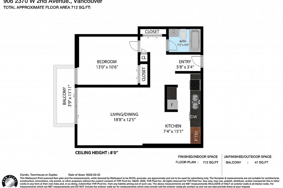 906 2370 W 2nd Avenue Vancouver, BC - 20