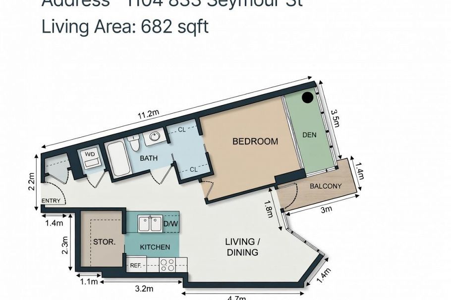 1104 833 Seymour Street Vancouver, BC - 21